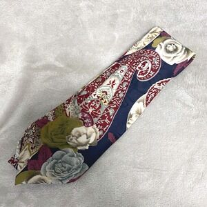 JT Beckett Mens Silk Tie Floral Paisley‎ Necktie Elegant Classic